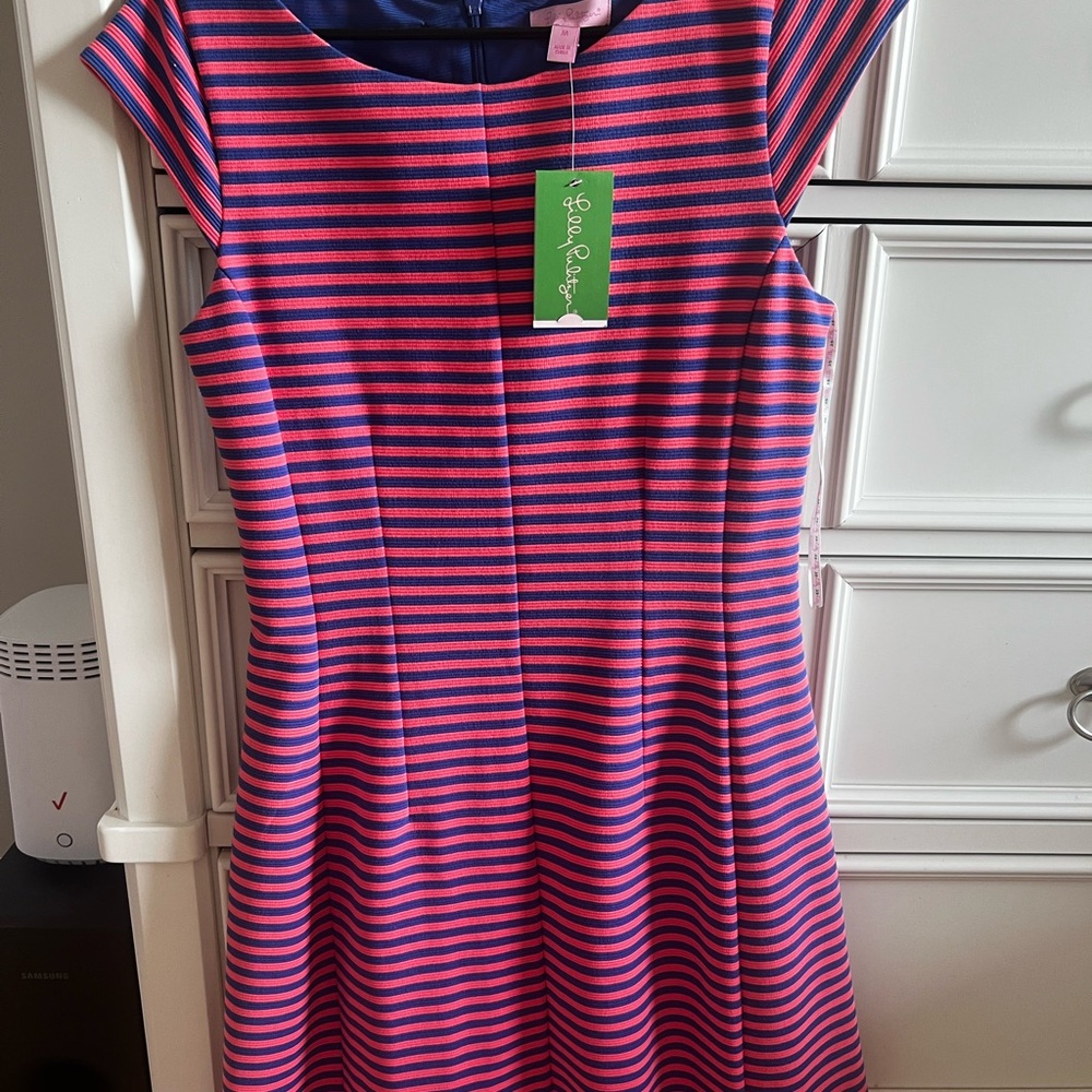 Lilly Pulitzer Pink and Blue Striped Kids Dress